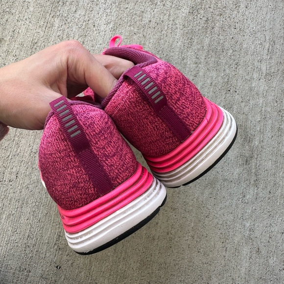 Nike Women’s Flyknit Lunar1+ 'Pink Flash' size 8.5 - Picture 5 of 9